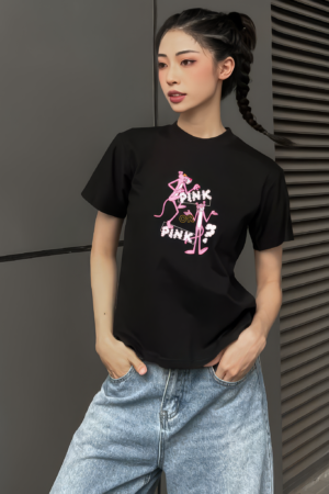 Áo thun Baby Tee hình báo hồng