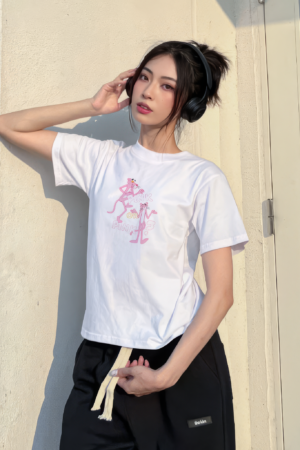 Alternative view of Áo thun Baby Tee hình báo hồng