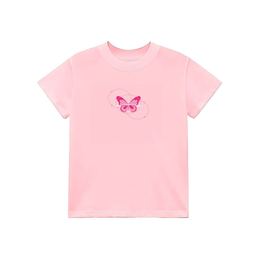 Áo Thun Babytee Nữ Bướm Hồng 11 Áo Thun Babytee Nữ Bướm Hồng - Ảnh 11