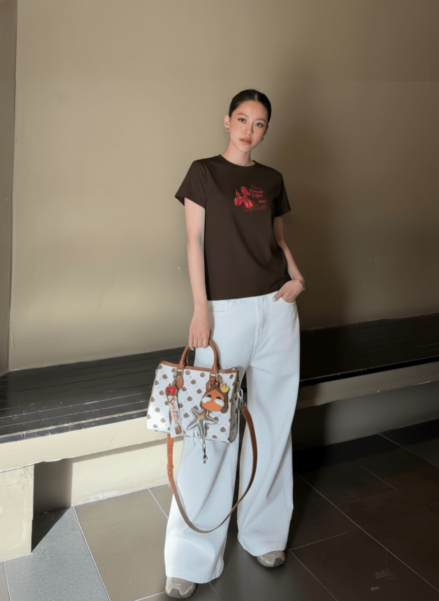 Áo Thun Baby Tee Trust Lips Me Hình Cherry 5 Áo Thun Baby Tee Trust Lips Me Hình Cherry - Ảnh 5