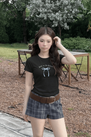 Alternative view of Áo Thun Babytee Nữ Nơ Faith In The Future