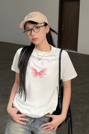 Áo Thun Babytee Nữ Bướm Lovely Life