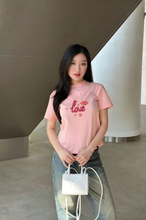 Áo Thun Babytee Nữ Lips Love