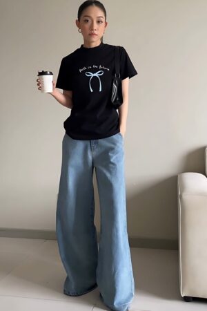 Áo Thun Babytee Nữ Nơ Faith In The Future