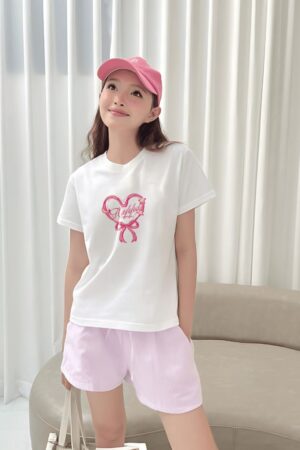 Alternative view of Áo Thun Babytee Nữ Nơ Trái Tim