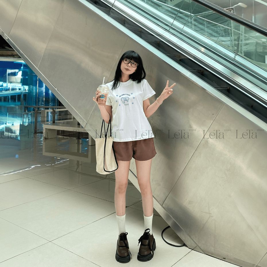 Áo Thun Babytee Nữ Lucky Dog 2 Áo Thun Babytee Nữ Lucky Dog - Ảnh 2