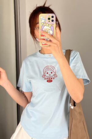 Alternative view of Áo Thun Babytee Nữ LUCKY Girl