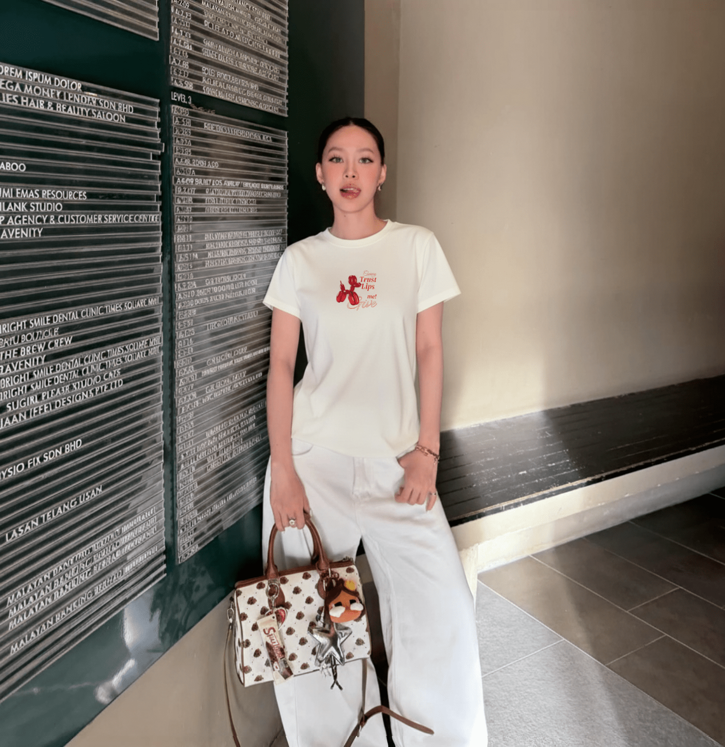 Áo Thun Baby Tee Trust Lips Me Hình Cherry 1 Áo Thun Baby Tee Trust Lips Me Hình Cherry